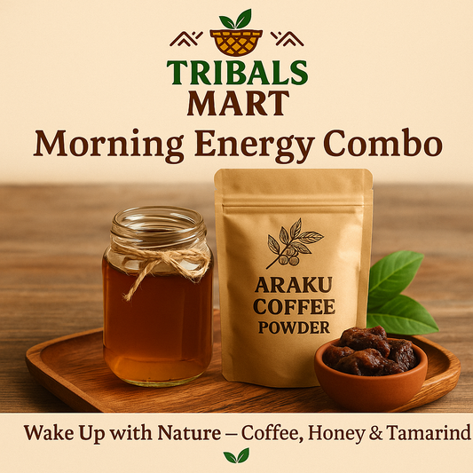 Morning Energy Combo | Wild Honey, Araku Coffee & Turmeric ☕🍯
