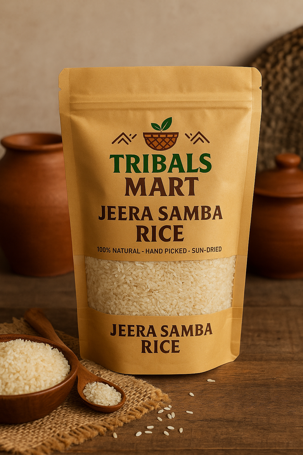 Jerra Samba Rice ( Mettu Danyam )  – Traditional Short Grain On Rocks Tribal Rice