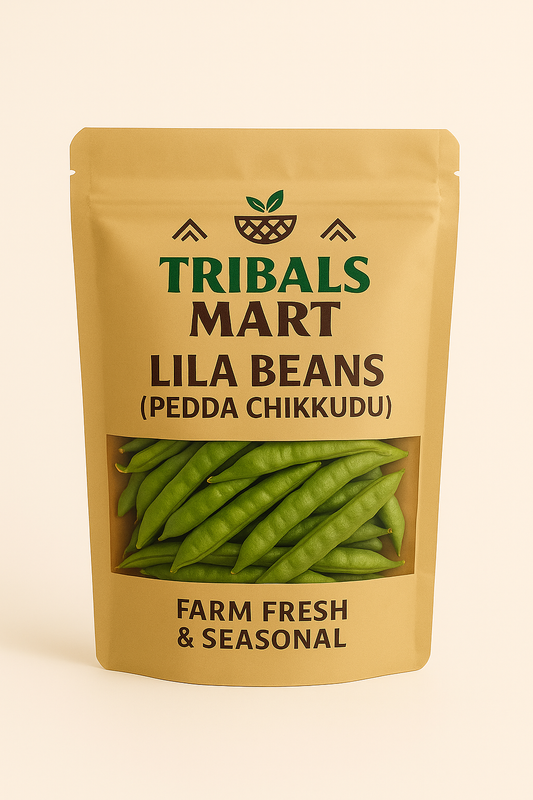 Lila Beans (Pedda Chikkudu) – Fresh Farm-Grown Seasonal Beans